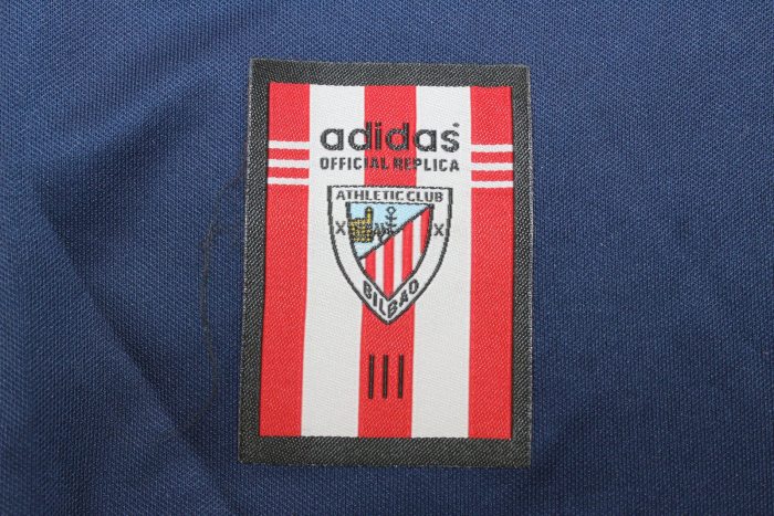 Retro Jersey 1999-2000 Athletic Bilbao DEMARCOS 18 Away Dark Blue Vintage Soccer Jersey Football Shirt
