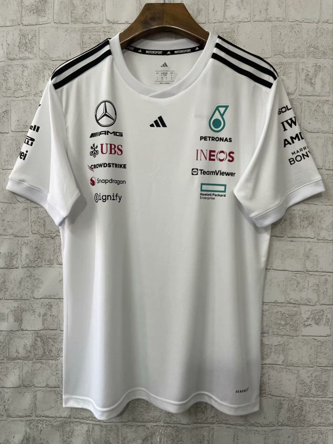 2025 Mecerdes White Shirt Racing T-shirt