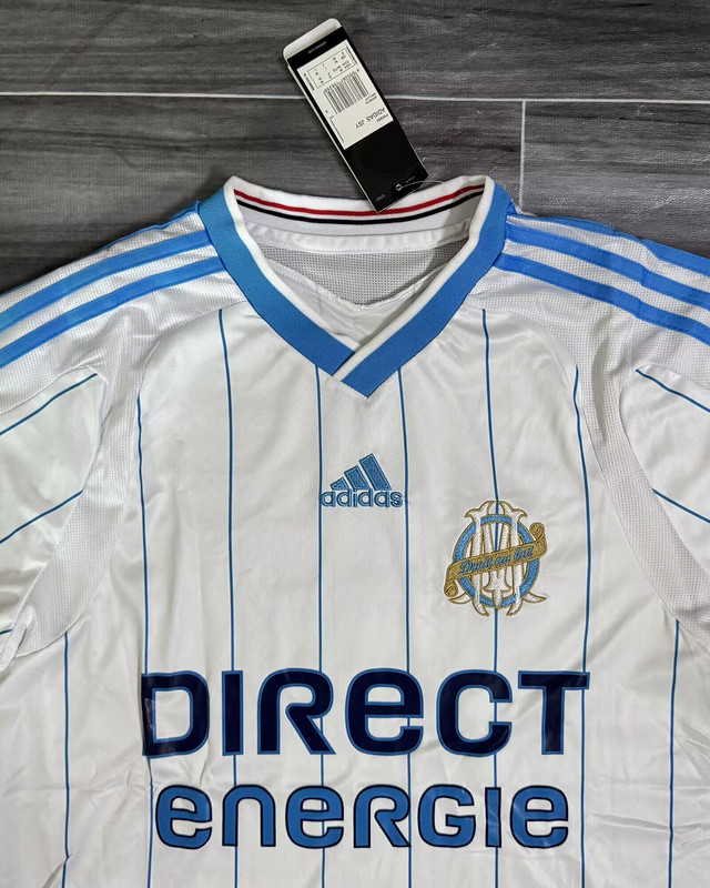 Retro Jersey 2009-2010 Marseille Home Soccer Jersey Vintage Football Shirt