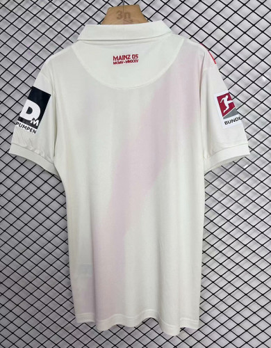 with Bundesliga Patch Fan Version 2025-2026 Mainz 05 120th Anniversary Soccer Jersey Football Shirt