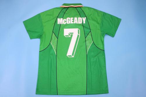 Retro Jersey 1994-1996 Ireland McGEADY 7 Home Soccer Jersey Vintage Football Shirt