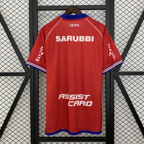 Fans Version 2025-2026 Club Nacional de Football Away Red Soccer Jersey Football Shirt