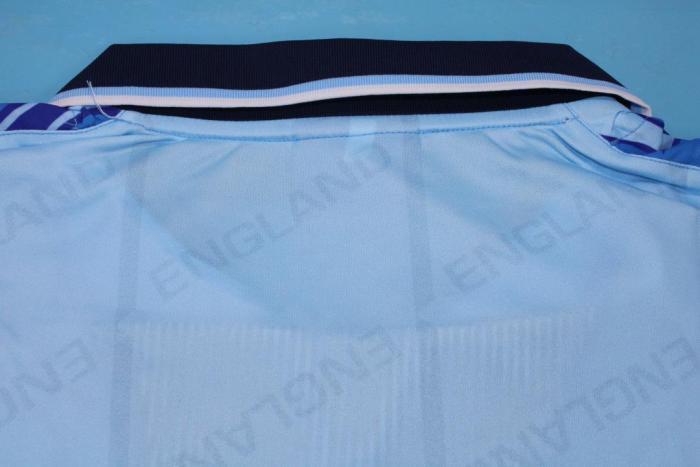 Retro Jersey 1992 England Away Blue Soocer Jersey Vintage Football Shirt