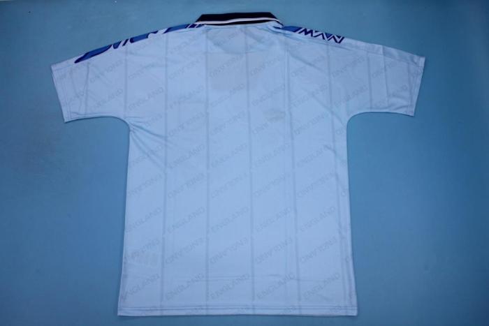 Retro Jersey 1992 England Away Blue Soocer Jersey Vintage Football Shirt