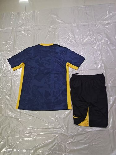 Adult Uniform 2025-2026 Inter Milan Dark Blue Soccer Training Shirt and Shorts Football Set