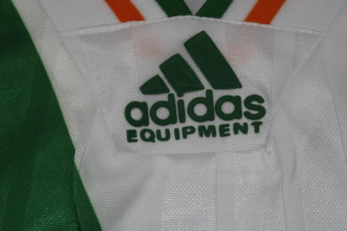 Retro Jersey 1992-1994 Ireland 6 Away White Soccer Jersey Vintage Football Shirt