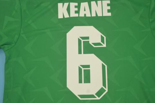 Retro Jersey 1990 Ireland KEANE 1990 Home Soccer Jersey Vintage Football Shirt