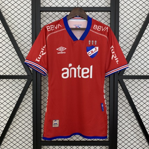 Fans Version 2025-2026 Club Nacional de Football Away Red Soccer Jersey Football Shirt