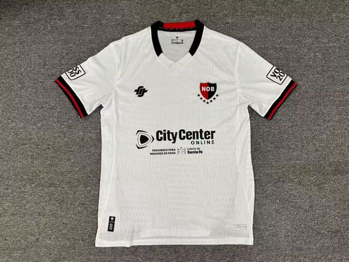 Fan Version 2025-2026 Newell's Old Boys Away White Soccer Jersey