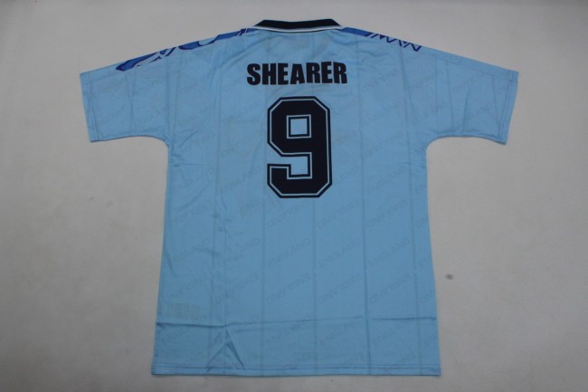 Retro Jersey 1992 England SHEARER 9 Away Blue Soocer Jersey Vintage Football Shirt