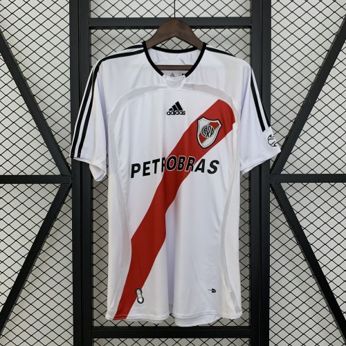 Retro Jersey 2006-2007 River Plate Home Soccer Jersey Vintage Football Shirt
