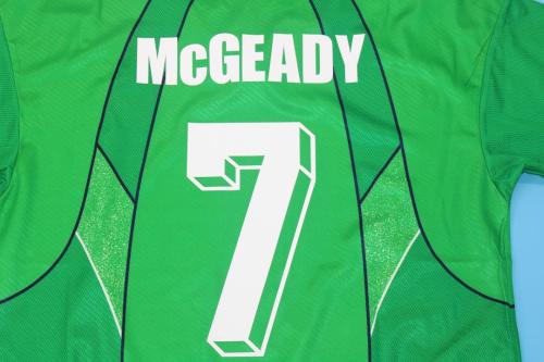 Retro Jersey 1994-1996 Ireland McGEADY 7 Home Soccer Jersey Vintage Football Shirt