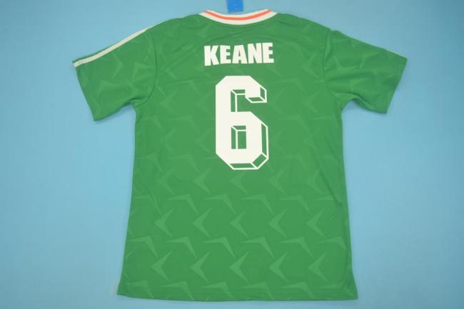 Retro Jersey 1990 Ireland KEANE 1990 Home Soccer Jersey Vintage Football Shirt