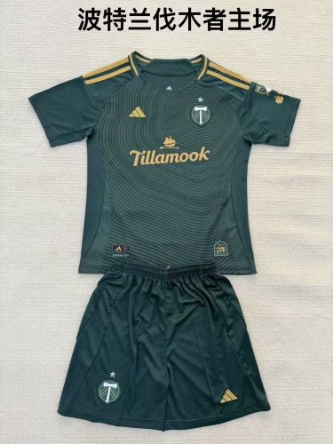 Adult Uniform 2025-2026 Portland Timbers Home Soccer Jersey Shorts Football Kit