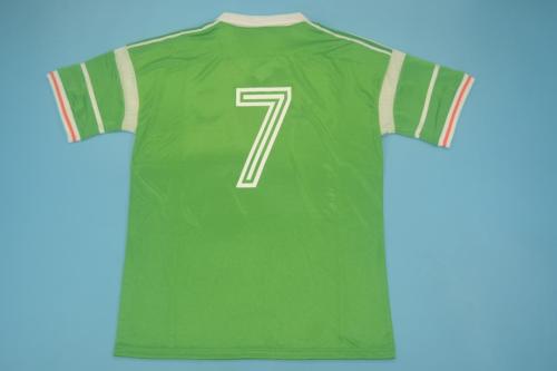 Retro Jersey 1988-1990 Ireland 7 Home Soccer Jersey Vintage Football Shirt