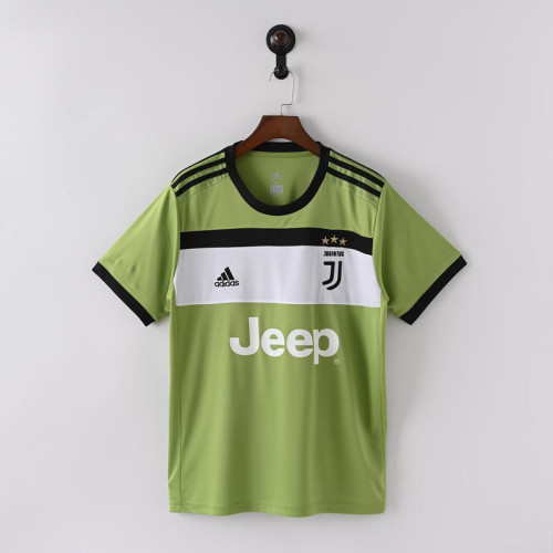Retro Jersey 2017-2018 Juventus Third Away Green Soccer Jersey Vintage Football Shirt