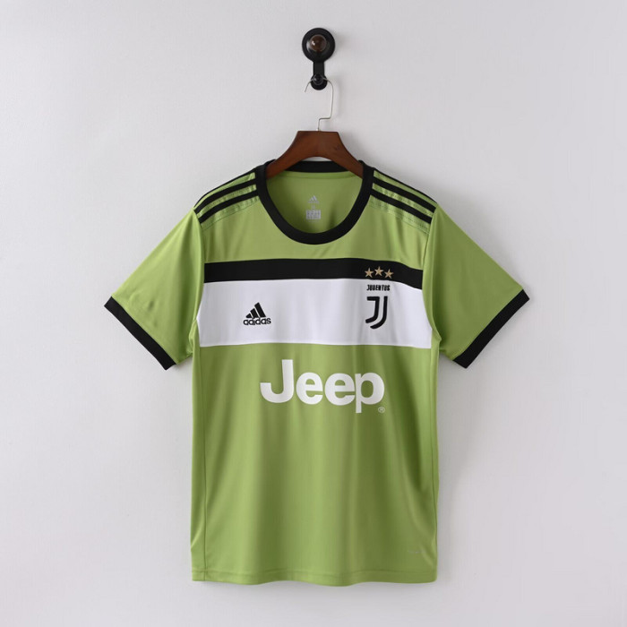 Retro Jersey 2017-2018 Juventus Third Away Green Soccer Jersey Vintage Football Shirt