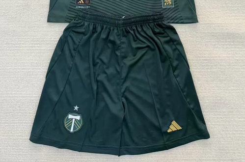 Fan Version 2025-2026 Portland Timbers Home Soccer Shorts Football Shorts