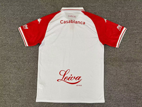 Fan Version 2025-2026 Club Atlético Huracán Away White Soccer Jersey Club Atletico Huracan Football Shirt