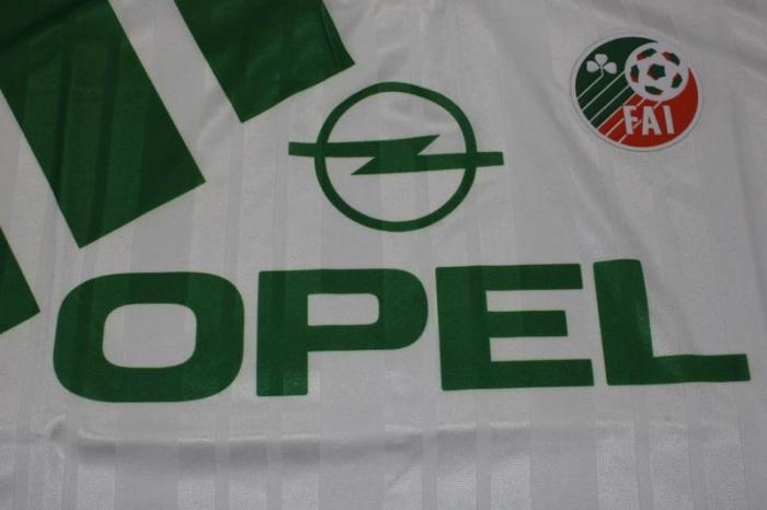 Retro Jersey 1992-1994 Ireland 6 Away White Soccer Jersey Vintage Football Shirt