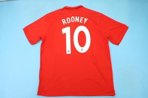 Retro Jersey 2013 England ROONEY 10 Away Red Soccer Jersey Vintage Football Shirt