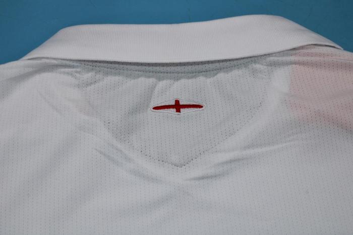 with Euro Patch Retro Jersey Long Sleeve 2006 England Home Soccer Jersey