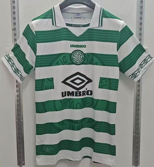 Retro Jersey 1997-1998 Celtic Home Soccer Jersey Vintage Football Shirt