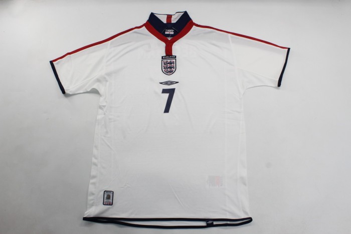 Retro Jersey 2004 England BECKHAM 7 Home Soccer Jersey Vintage Football Shirt