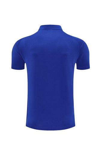 Fan Version 2025 Spain Blue Soccer Polo