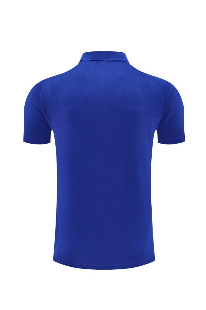 Fan Version 2025 Spain Blue Soccer Polo