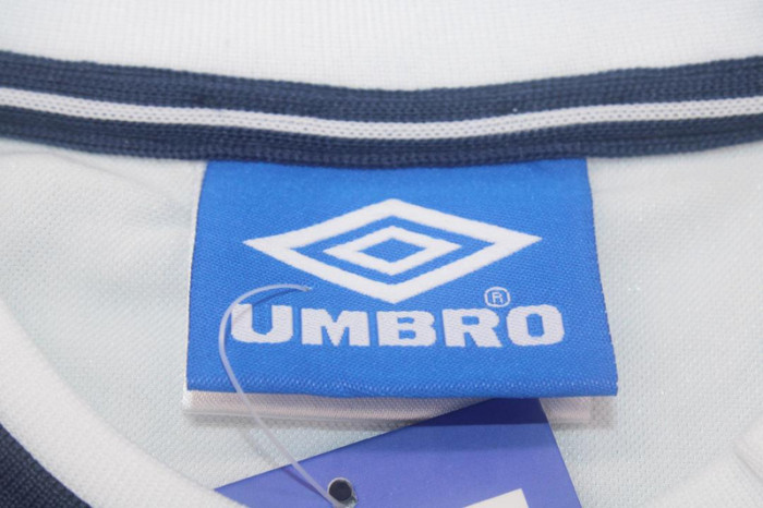 with Patch Retro Jersey 2000 England Home Soccer Jersey Vintage Football Shirt