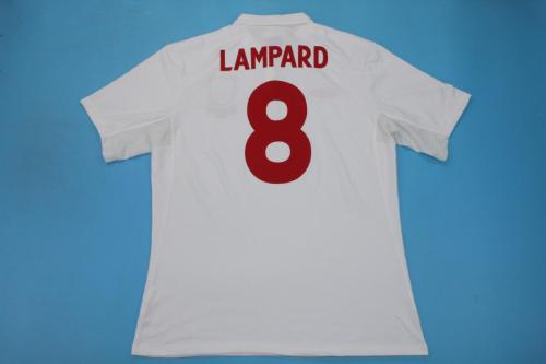 Retro Jersey 2010 England LAMPARD 8 Home Soccer Jersey Vintage Football Shirt