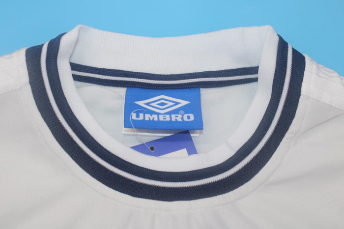 with Patch Retro Jersey 2000 England Home Soccer Jersey Vintage Football Shirt
