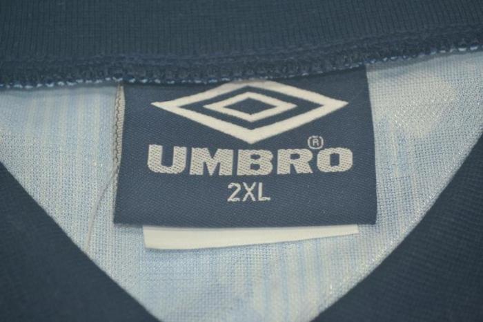 Retro Jersey 1990 England GASCOIGNE 19 Third Away Blue Soccer Jersey Vintage Football Shirt