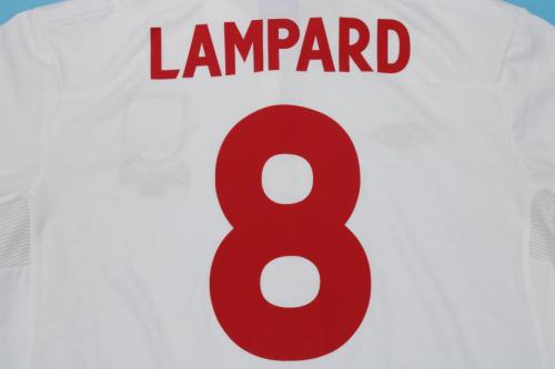 Retro Jersey 2010 England LAMPARD 8 Home Soccer Jersey Vintage Football Shirt