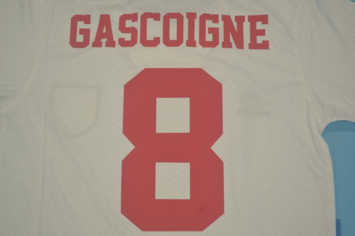 Retro Jersey England 1994 GASCOIGNE 8 Home Soccer Jersey Vintage Football Shirt