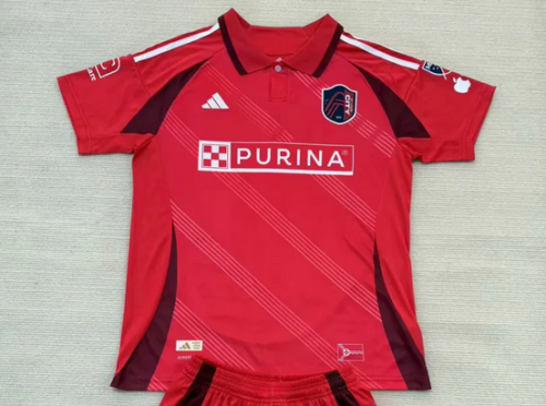 Fan Version 2025-2026 St. Louis City SC Home Soccer Jersey Football Shirt