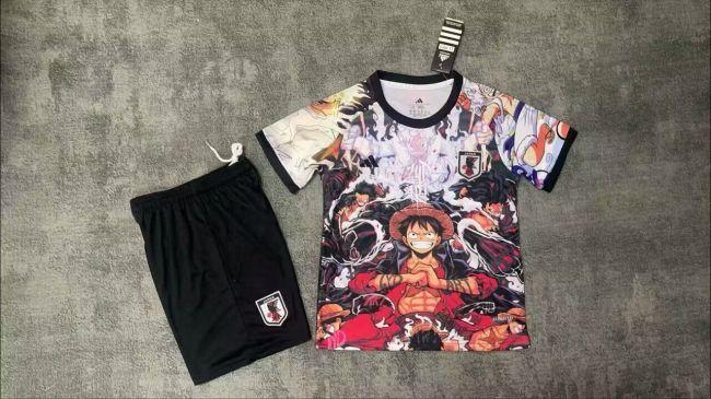 Youth Uniform Kids Kit 2025 Japan COMIC Soccer Jersey Shorts Child Football Set