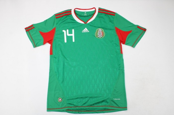 Retro Jersey 2010 Mexico CHICHARITO 14 Home Soccer Jersey Vintage Football Shirt