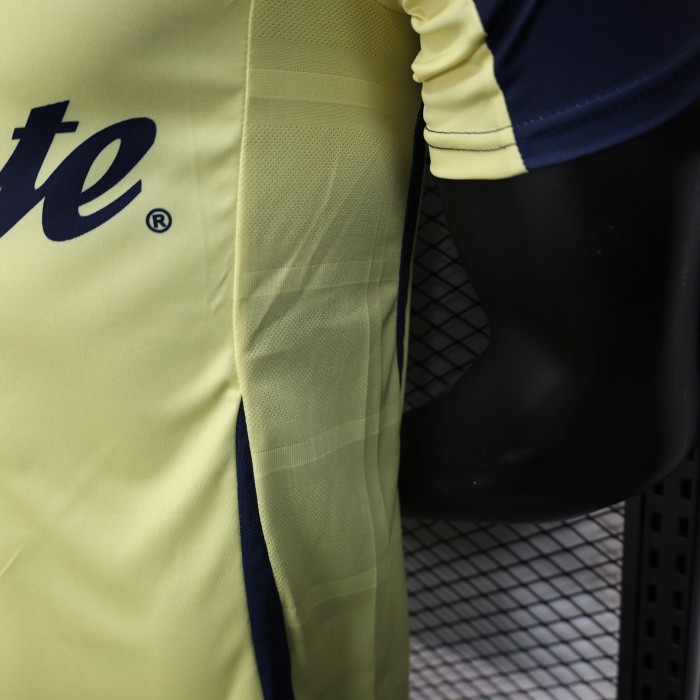 Player Version 2025-2026 Club America Aguilas Yellow/Blue/Red Special Edition Soccer Jersey Football Shirt