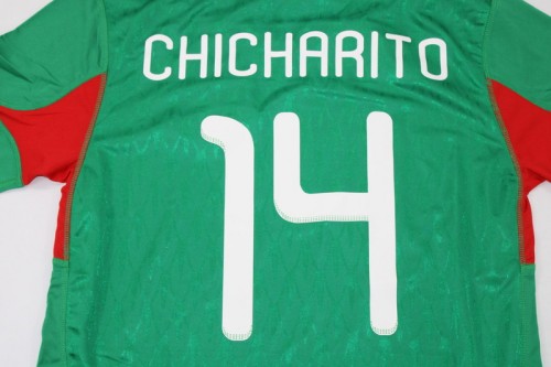 Retro Jersey 2010 Mexico CHICHARITO 14 Home Soccer Jersey Vintage Football Shirt