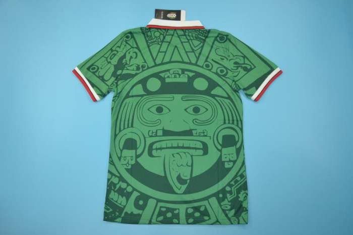 with Patch Retro Jersey 1998 Mexico Home Soccer Jersey Vintage Football Shirt