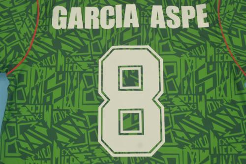 Retro Jersey 1994 Mexico GARCIA ASPE 8 Home Soccer Jersey Vintage Football Shirt