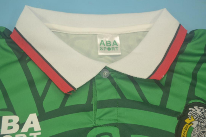 Retro Jersey 1998 Long Sleeve Mexico Home Soccer Jersey Vintage Football Shirt