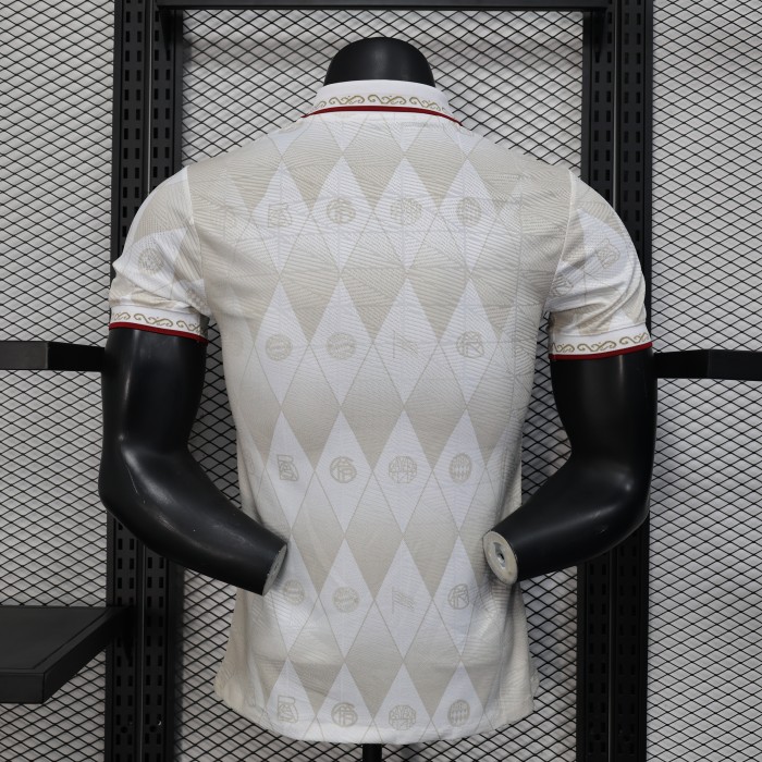 Player Version 2025-2026 Bayern Munich White Special Edition Soccer Jersey Bayern Munchen Football Shirt