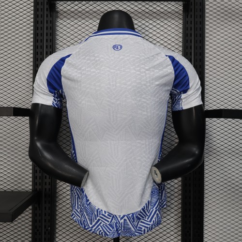 Player Version 2025-2026 Real Madrid White/Blue Special Edition Soccer Jersey Real Football Shirt