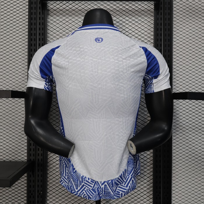 Player Version 2025-2026 Real Madrid White/Blue Special Edition Soccer Jersey Real Football Shirt