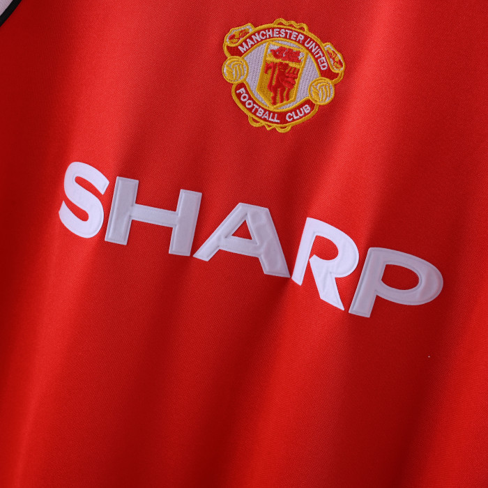 Retro Jersey 1985-1986 Manchester United Home Soccer Jersey Vintage Football Shirt