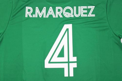 Retro Jersey 2006 Mexico R.MARQUEZ 4 Home Green Soccer Jersey Vintage Football Shirt