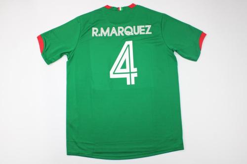 Retro Jersey 2006 Mexico R.MARQUEZ 4 Home Green Soccer Jersey Vintage Football Shirt